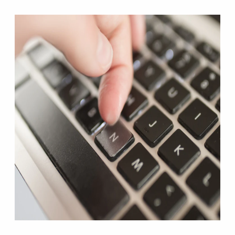 MacBook & Laptop Matte Transparent Keyboard Keys Stickers